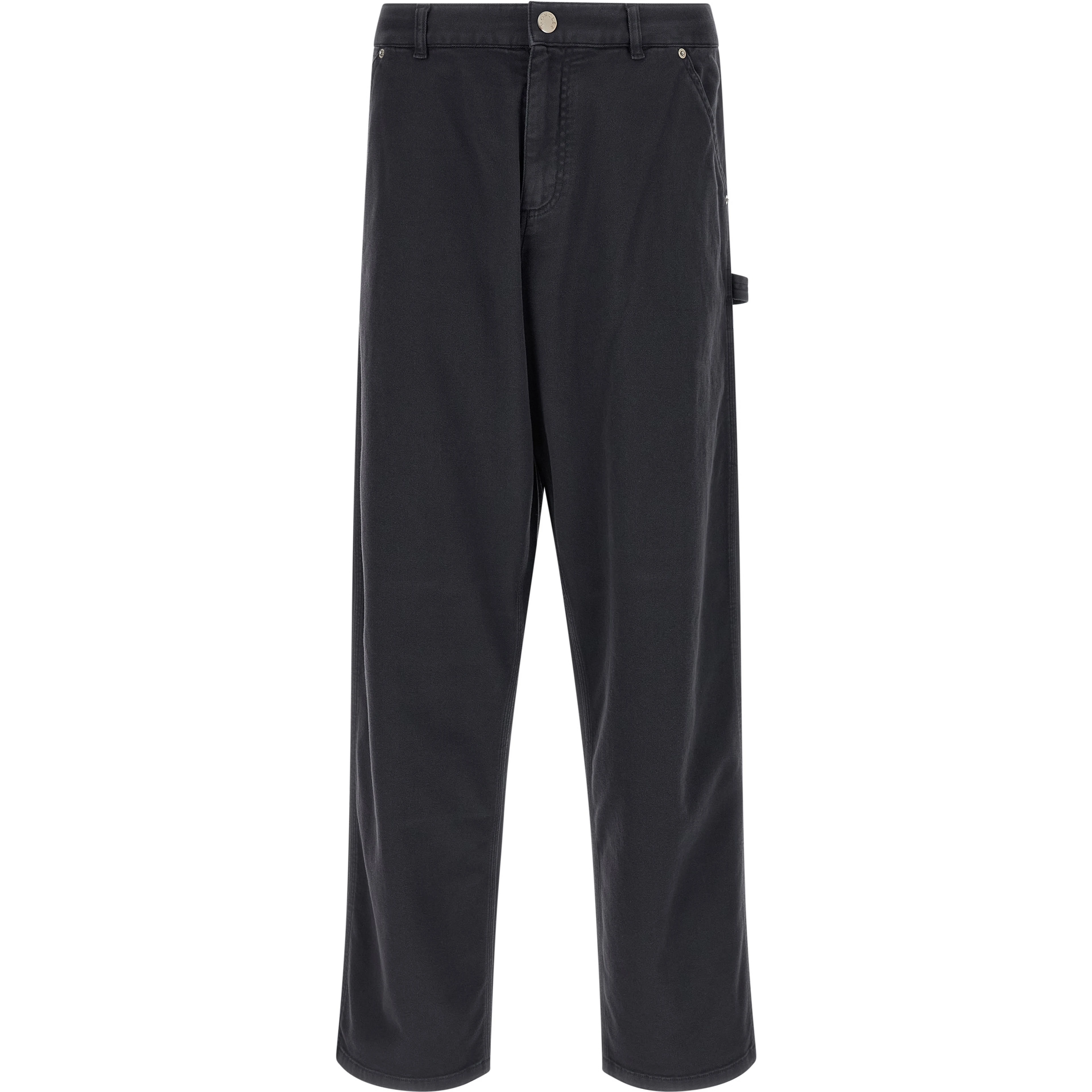 Blue Cotton Cargo Pants