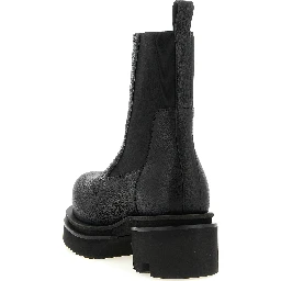 Black Goatskin Ankle Boots