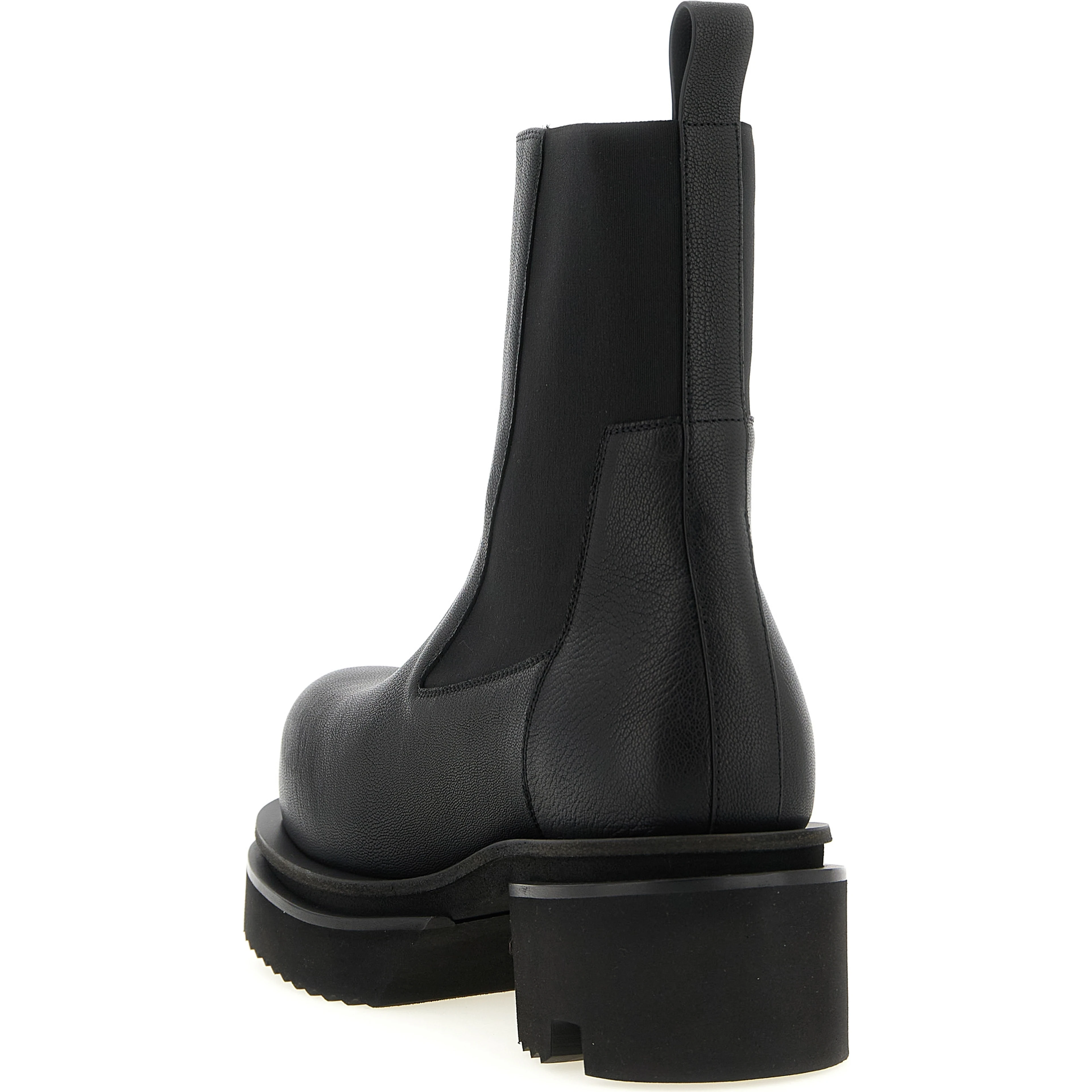 Black Goatskin Ankle Boots
