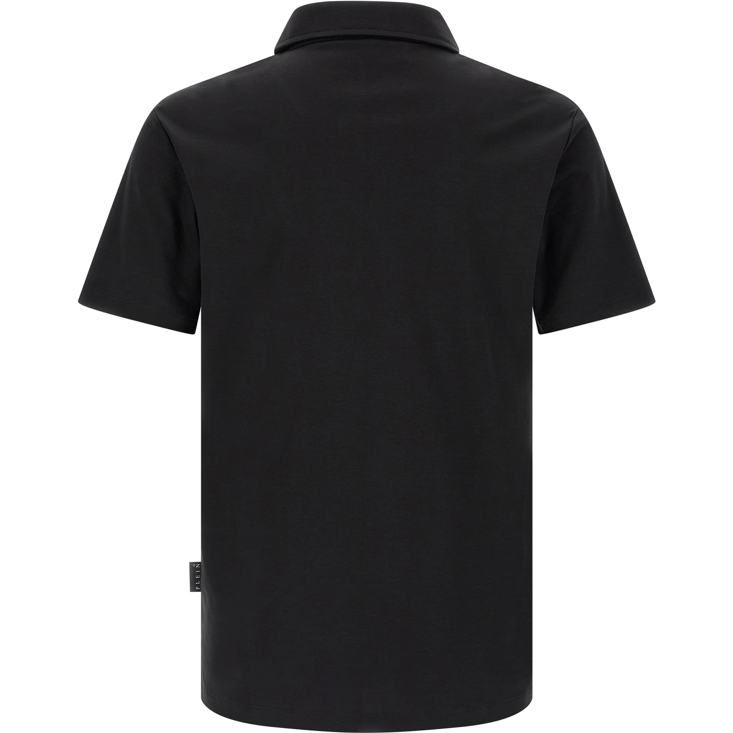 Black Cotton Polo Shirt