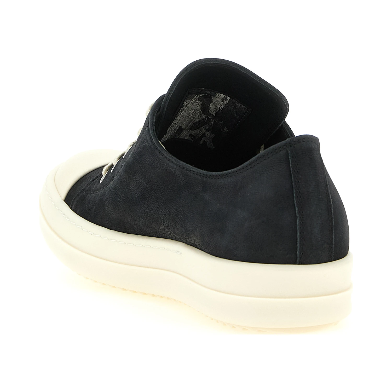 Black Calfskin Low Top Sneakers