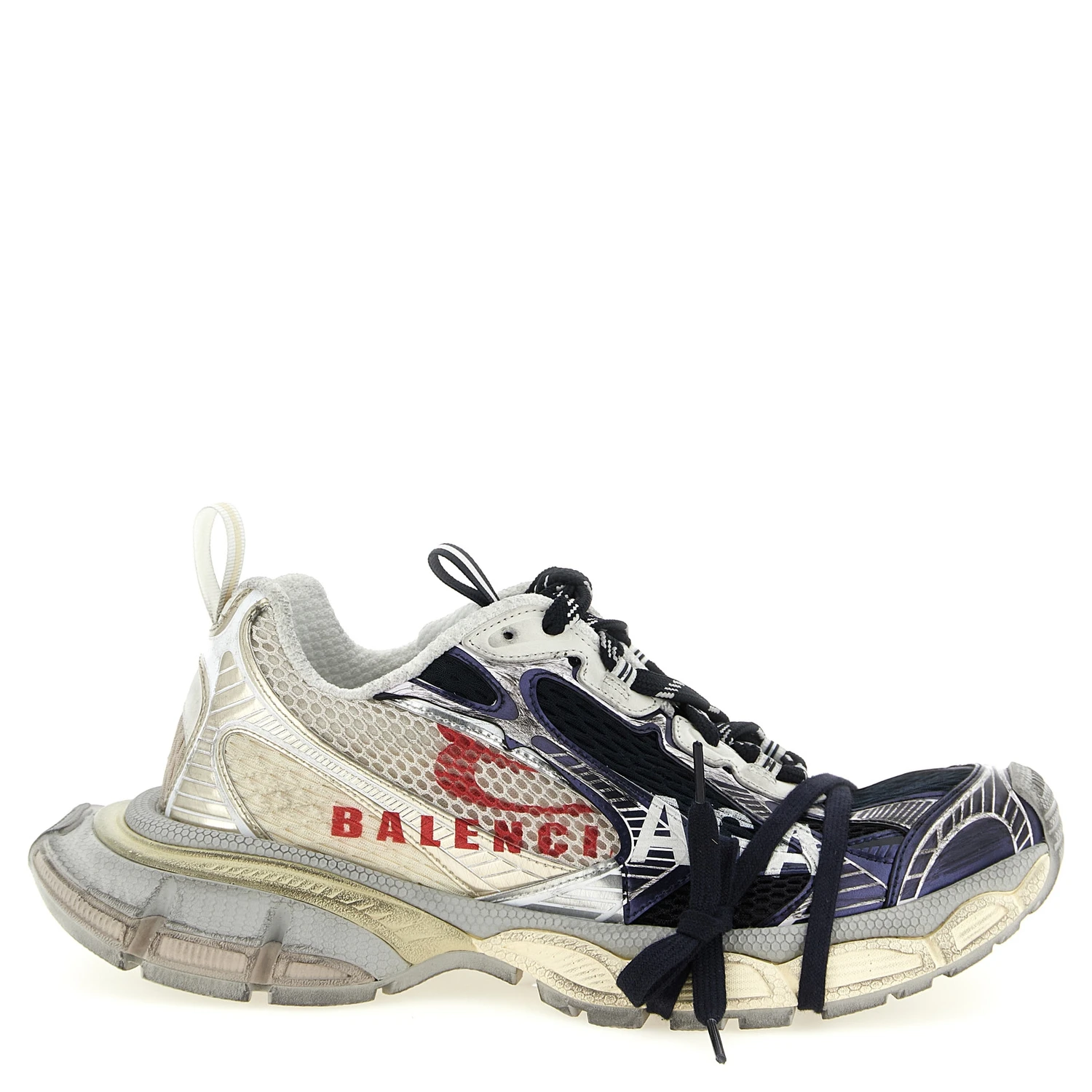 Multicolor Polyethylene Athletic Sneakers