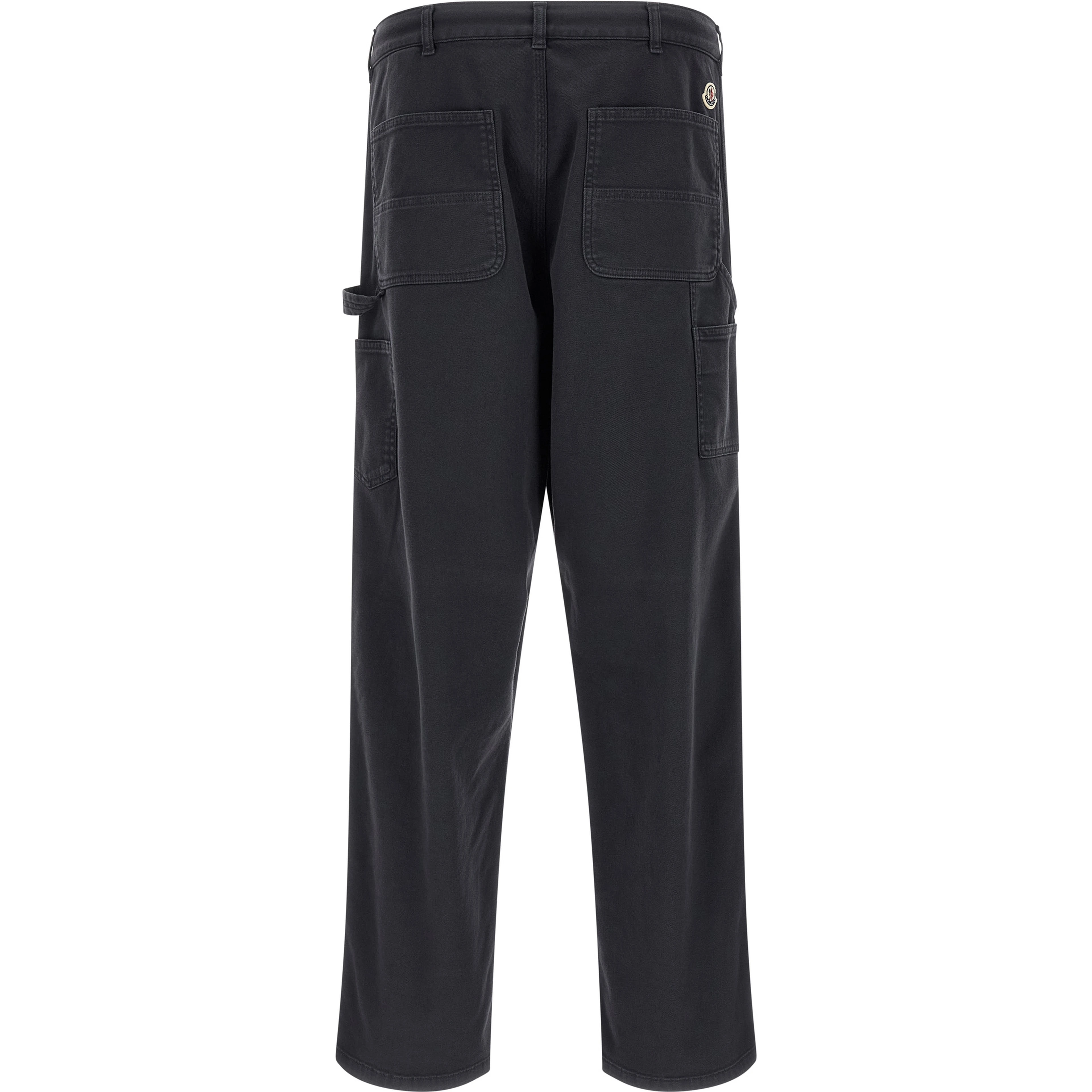 Blue Cotton Cargo Pants