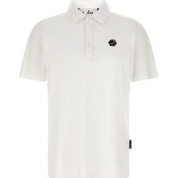 White Cotton Polo Shirt