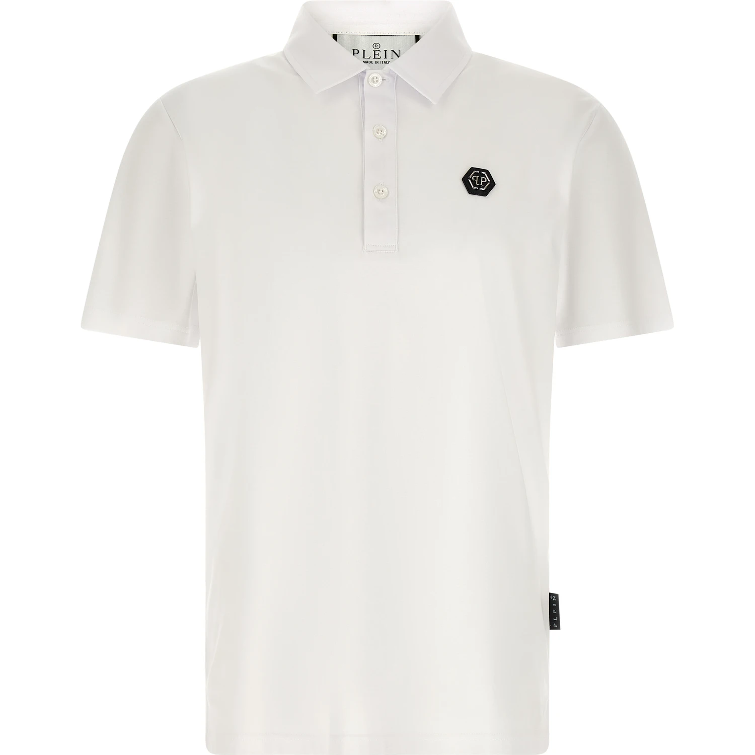 White Cotton Polo Shirt