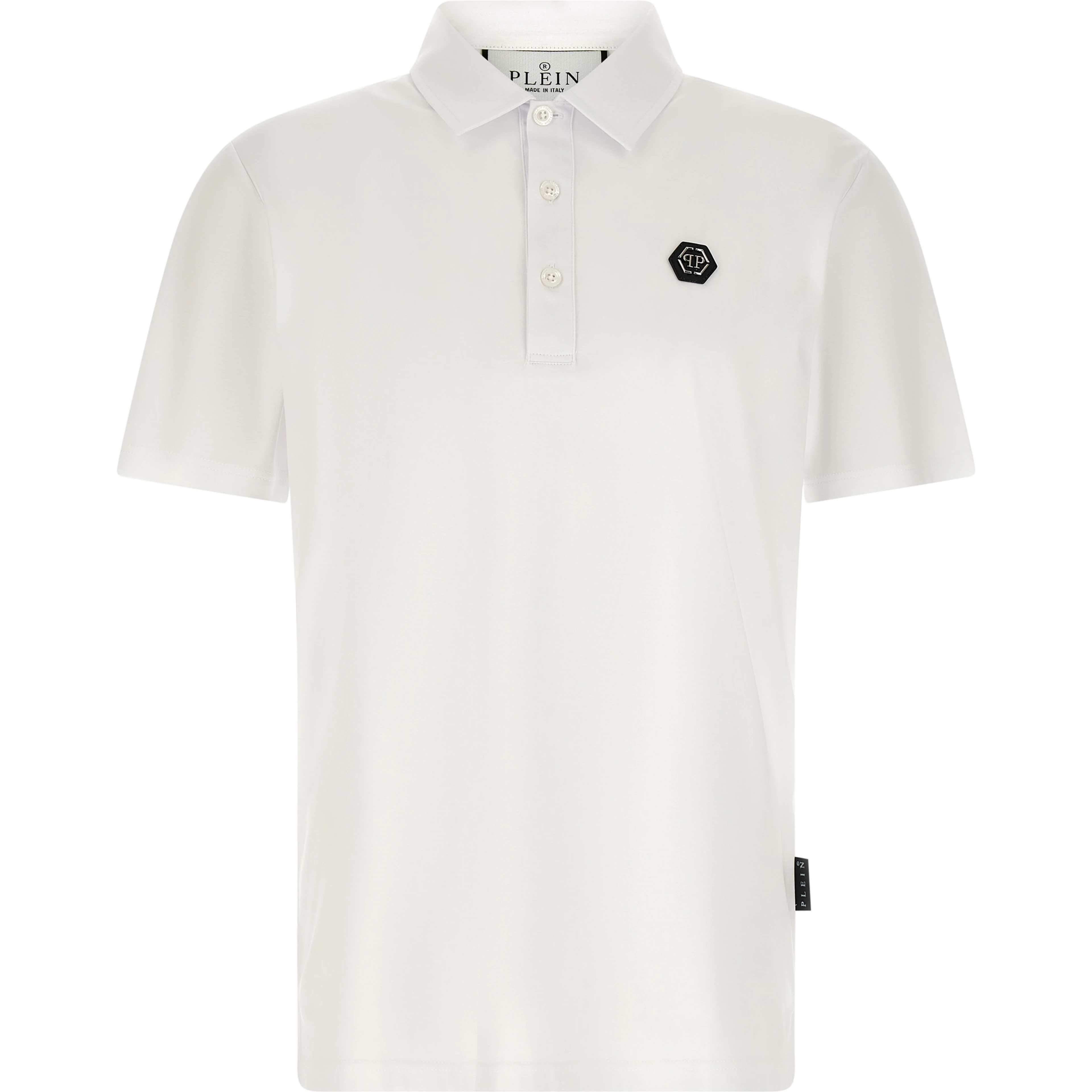 White Cotton Polo Shirt