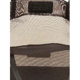 Brown Polyamide Tote Bag