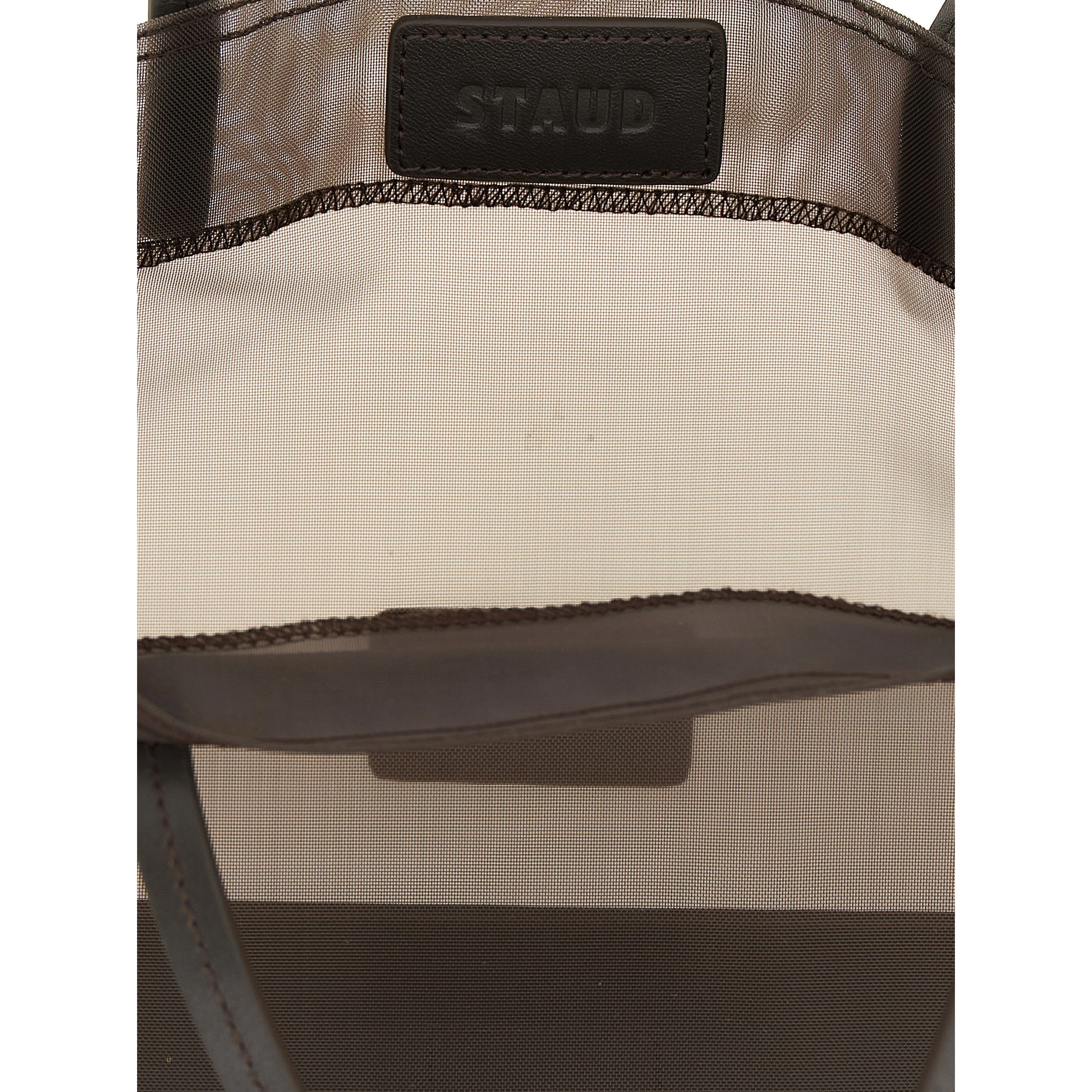 Brown Polyamide Tote Bag