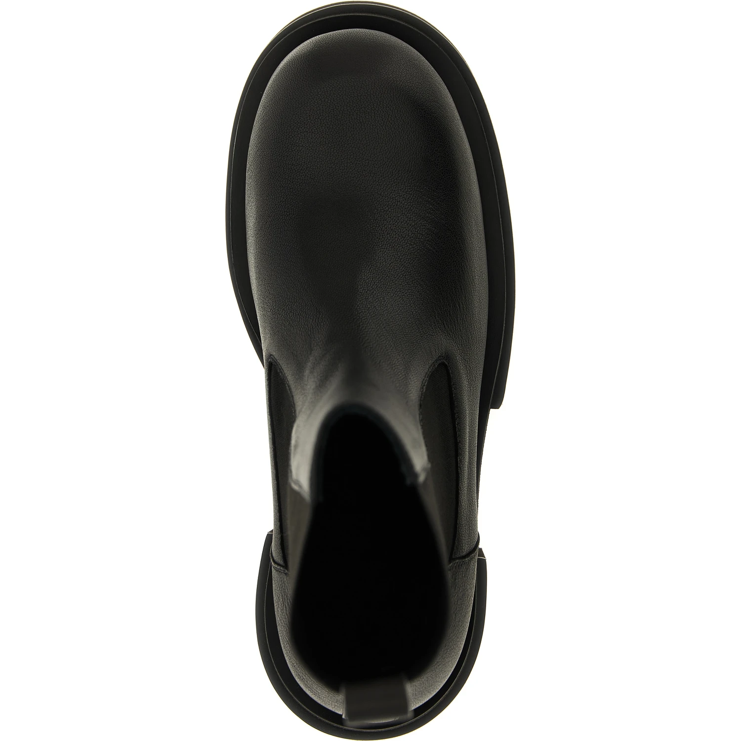 Black Goatskin Ankle Boots