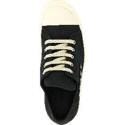 Black Calfskin Low Top Sneakers