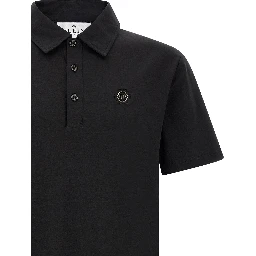 Black Cotton Polo Shirt