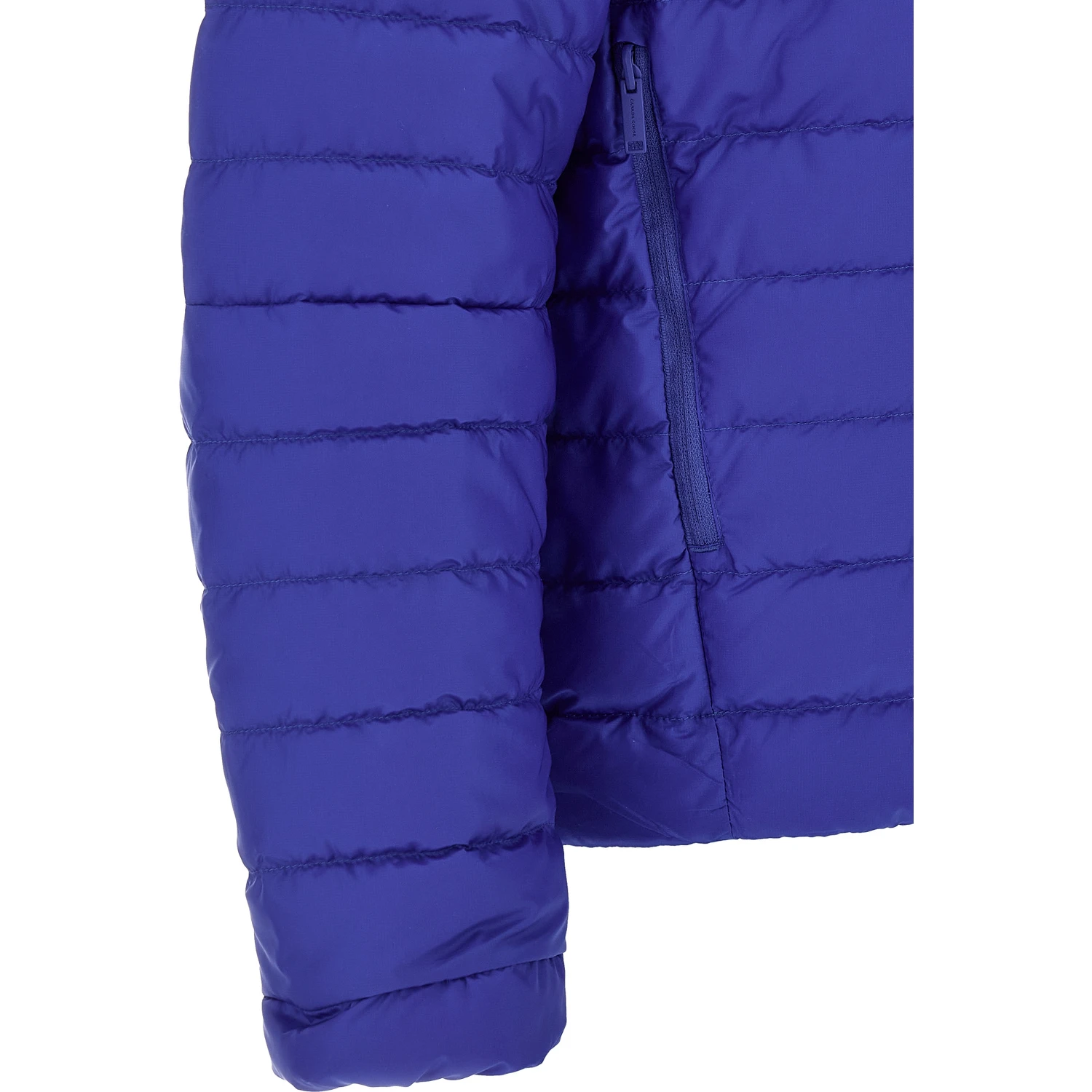 Blue Polyamide Full-Length Jacket