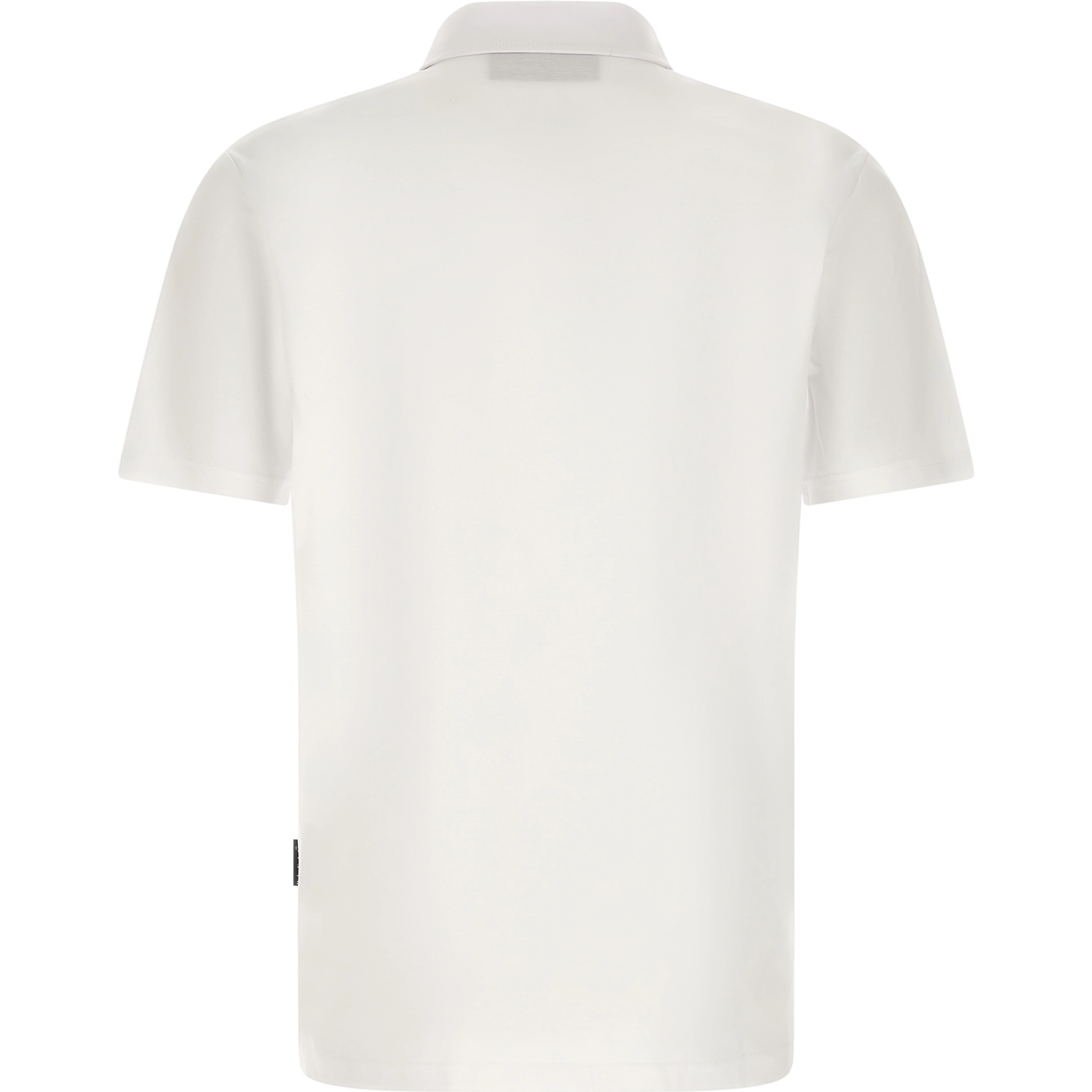 White Cotton Polo Shirt