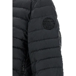 Black Polyamide Full-Length Jacket