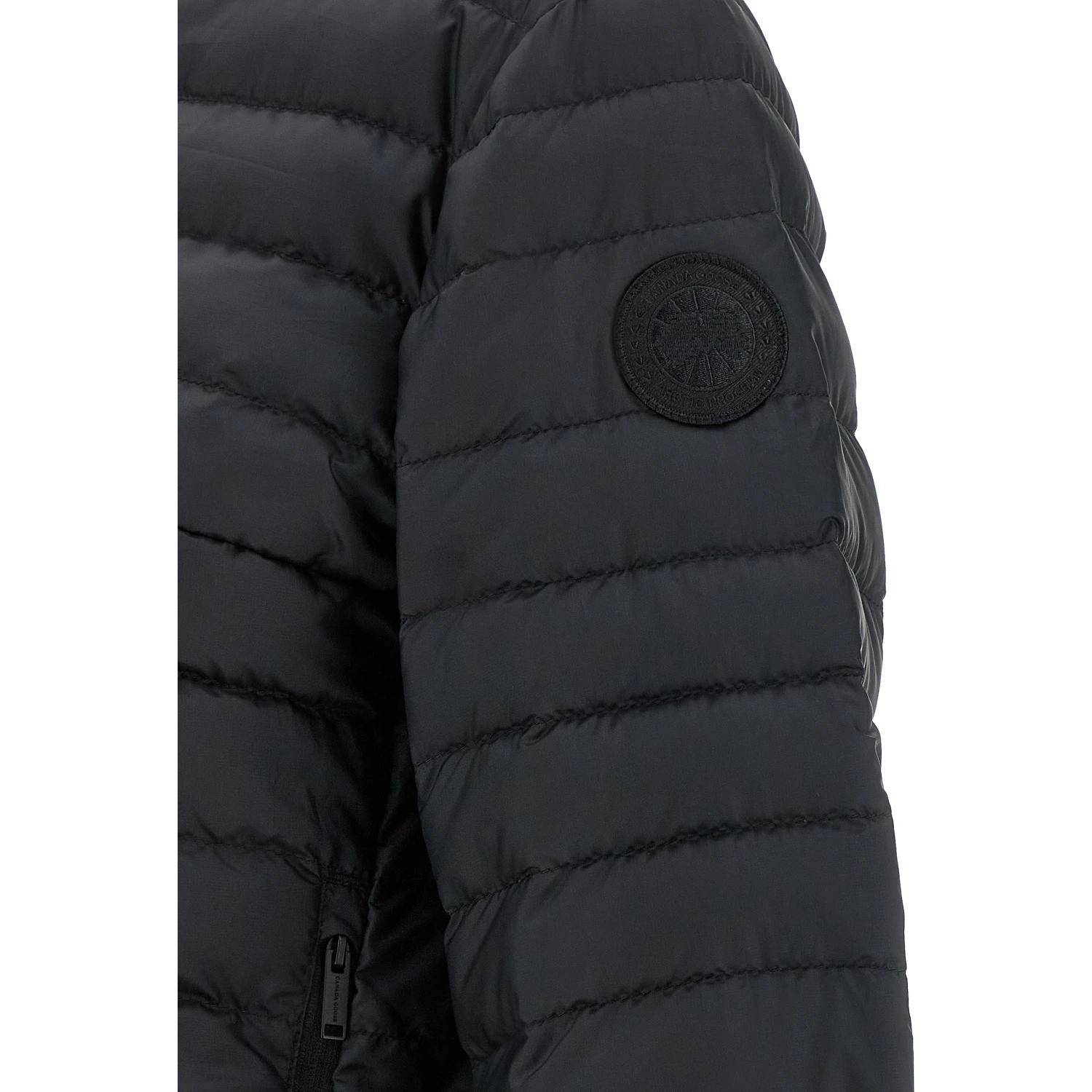 Black Polyamide Full-Length Jacket