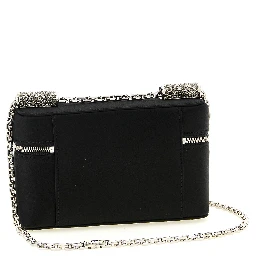 Black Viscose Crossbody Bag