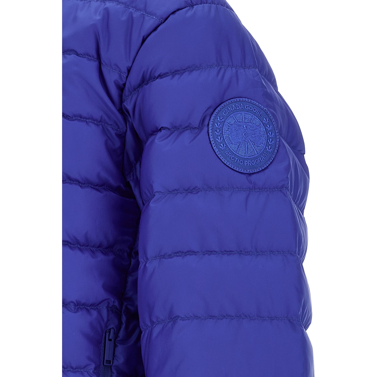 Blue Polyamide Full-Length Jacket