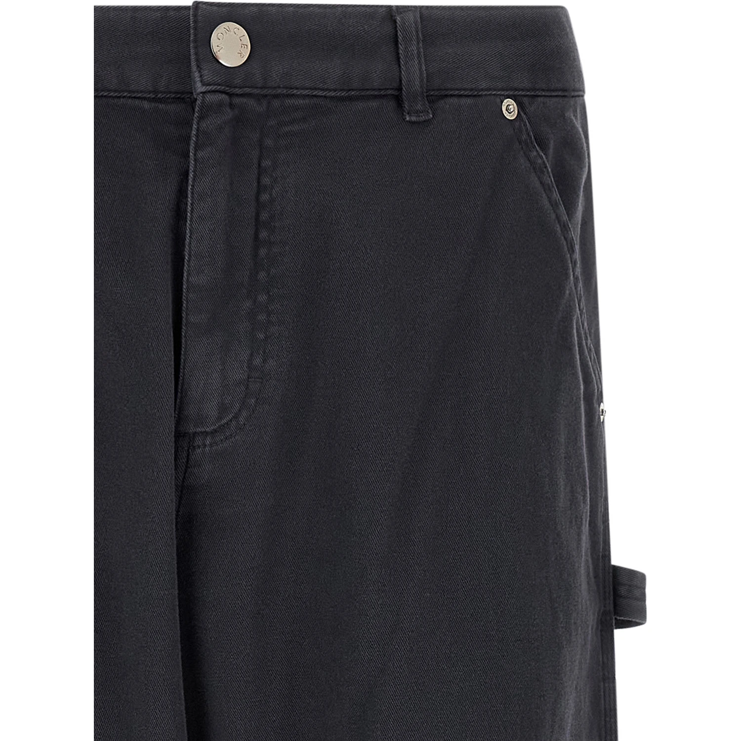 Blue Cotton Cargo Pants