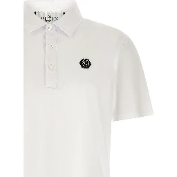 White Cotton Polo Shirt
