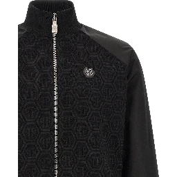 Black Cotton Sweatshirt