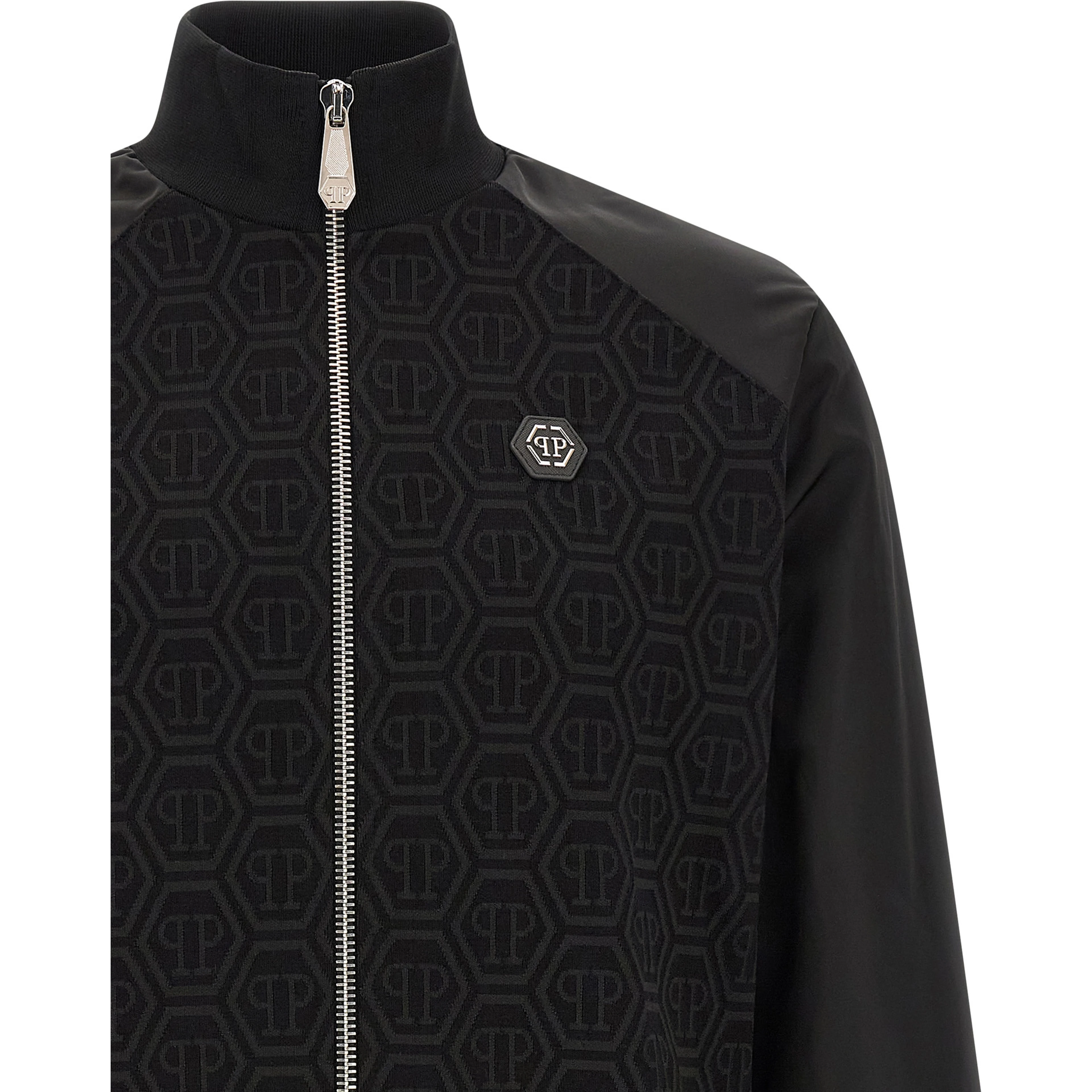 Black Cotton Sweatshirt
