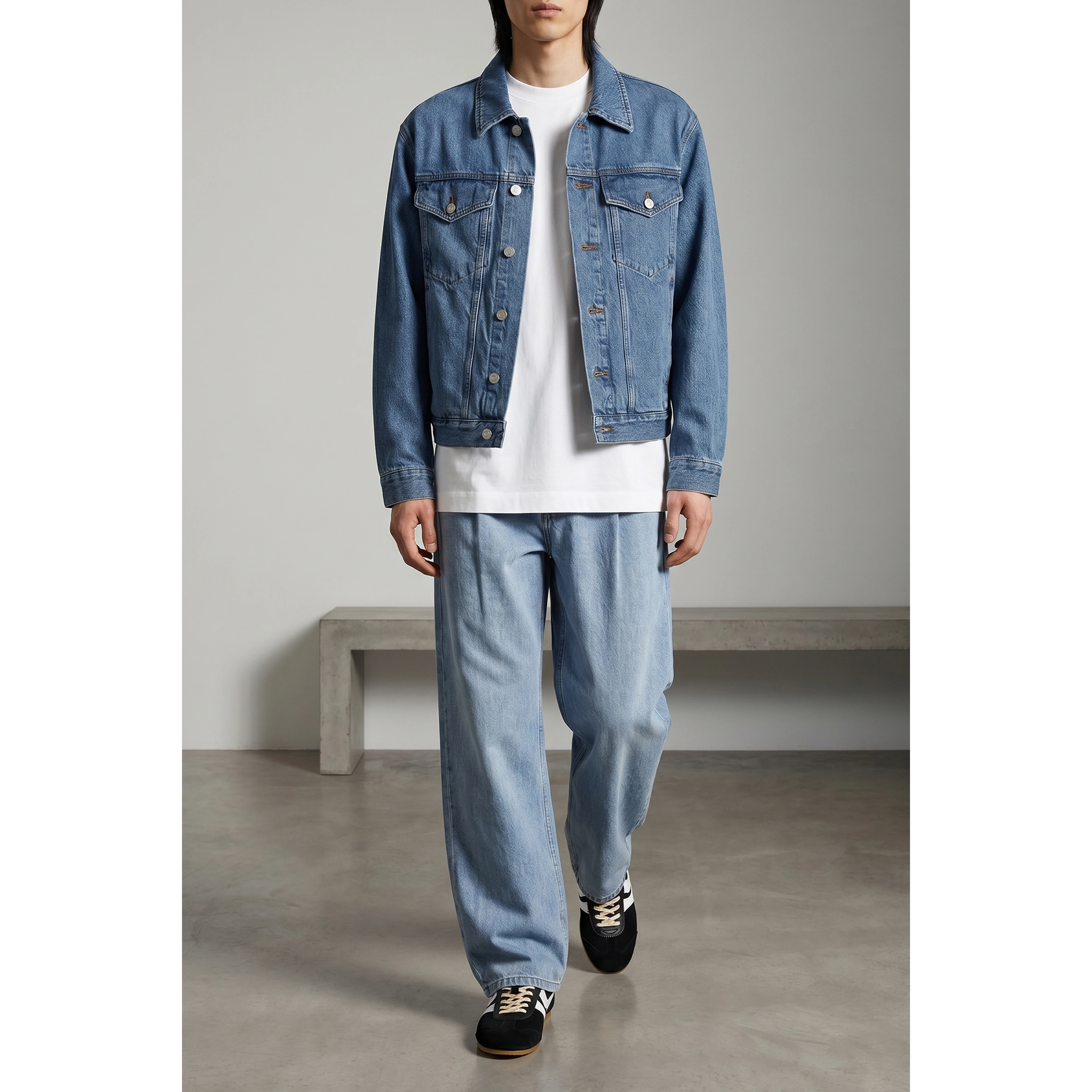Bicolor Calfskin Sneakers