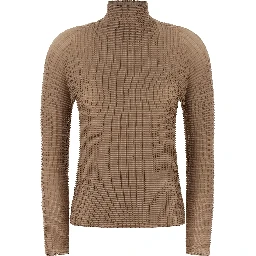 Beige Polyester Blouse