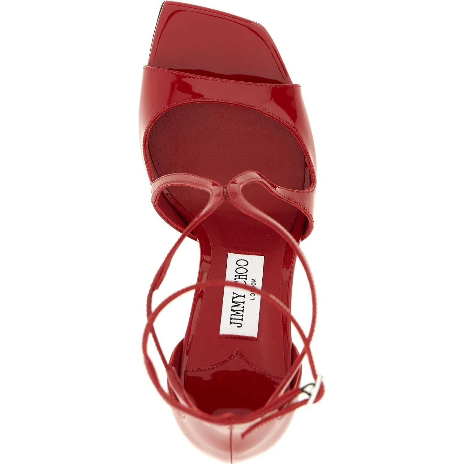 Multicolor Leather Stiletto Heel Sandals