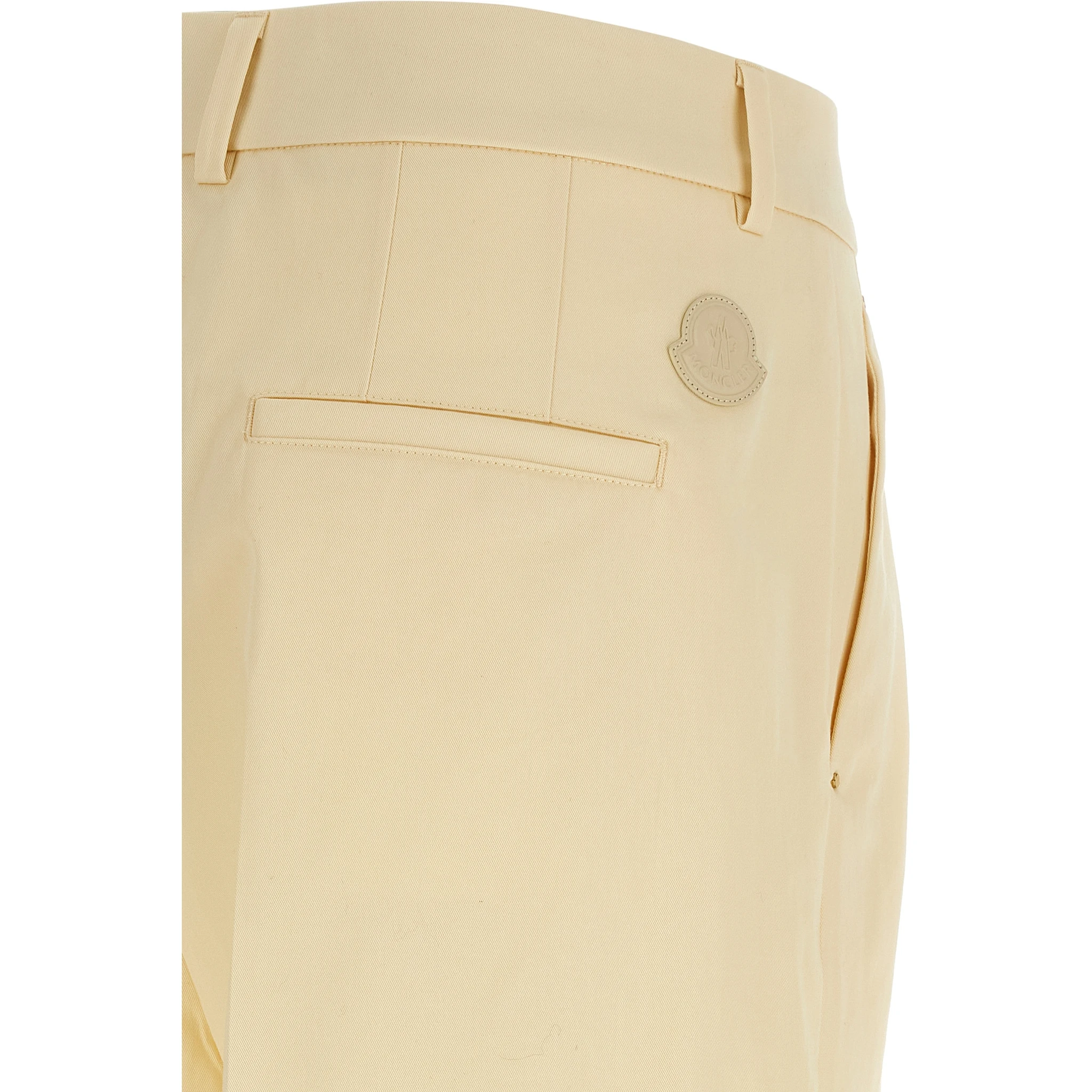 Beige Cotton Dress Pants