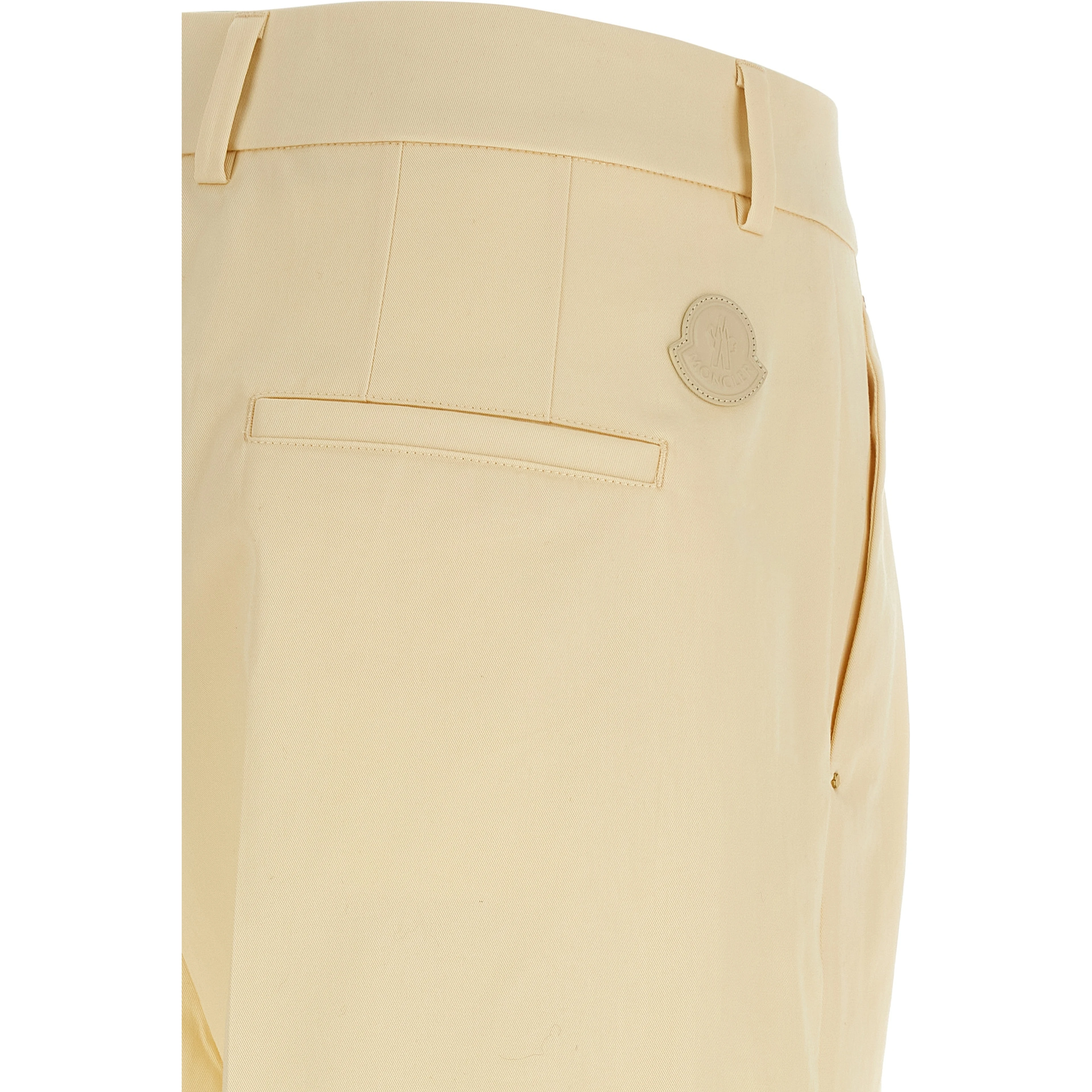 Beige Cotton Dress Pants