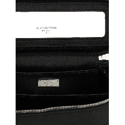 Black Viscose Crossbody Bag