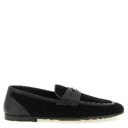 Black Calfskin Slip-On Loafers
