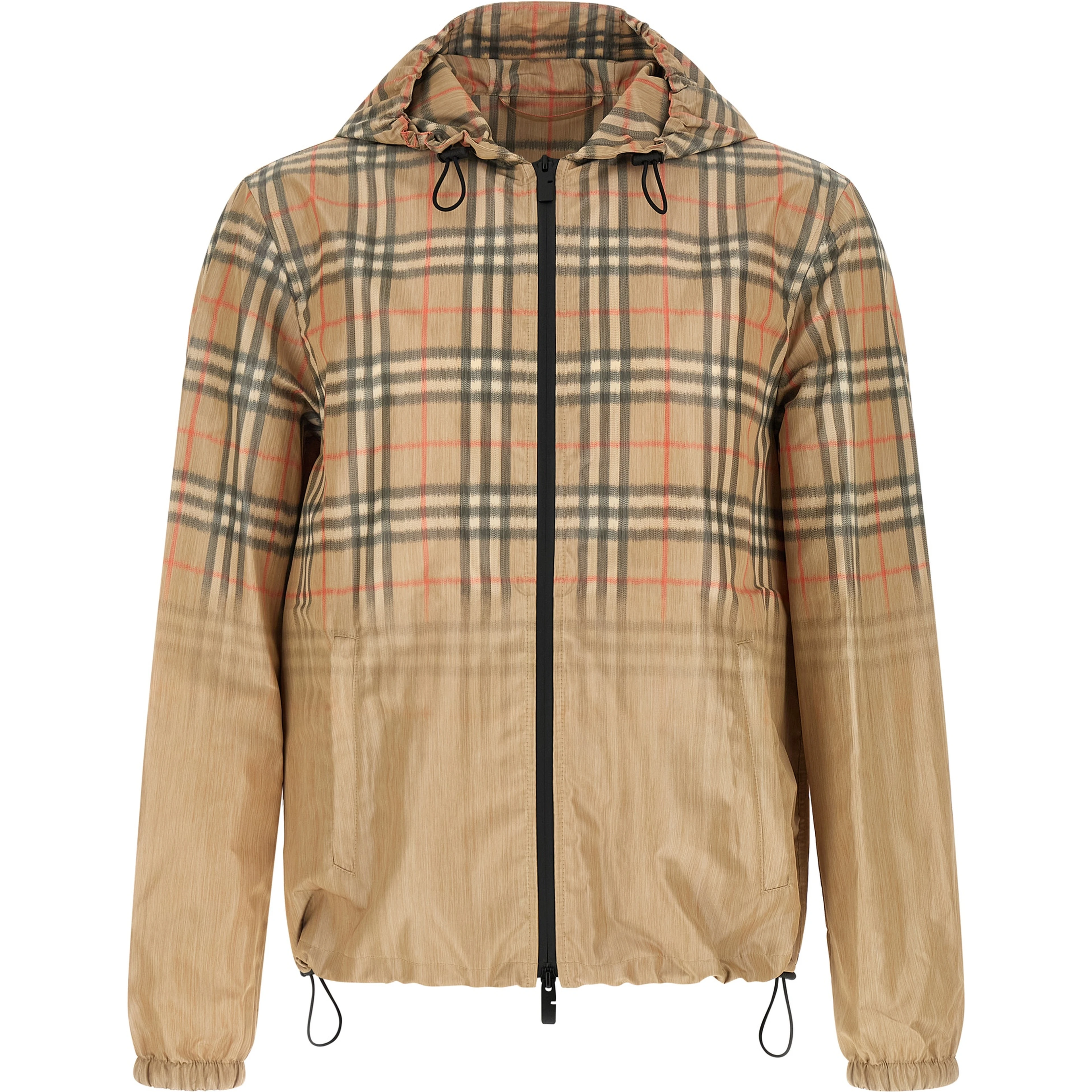 Beige Viscose Shell Jacket