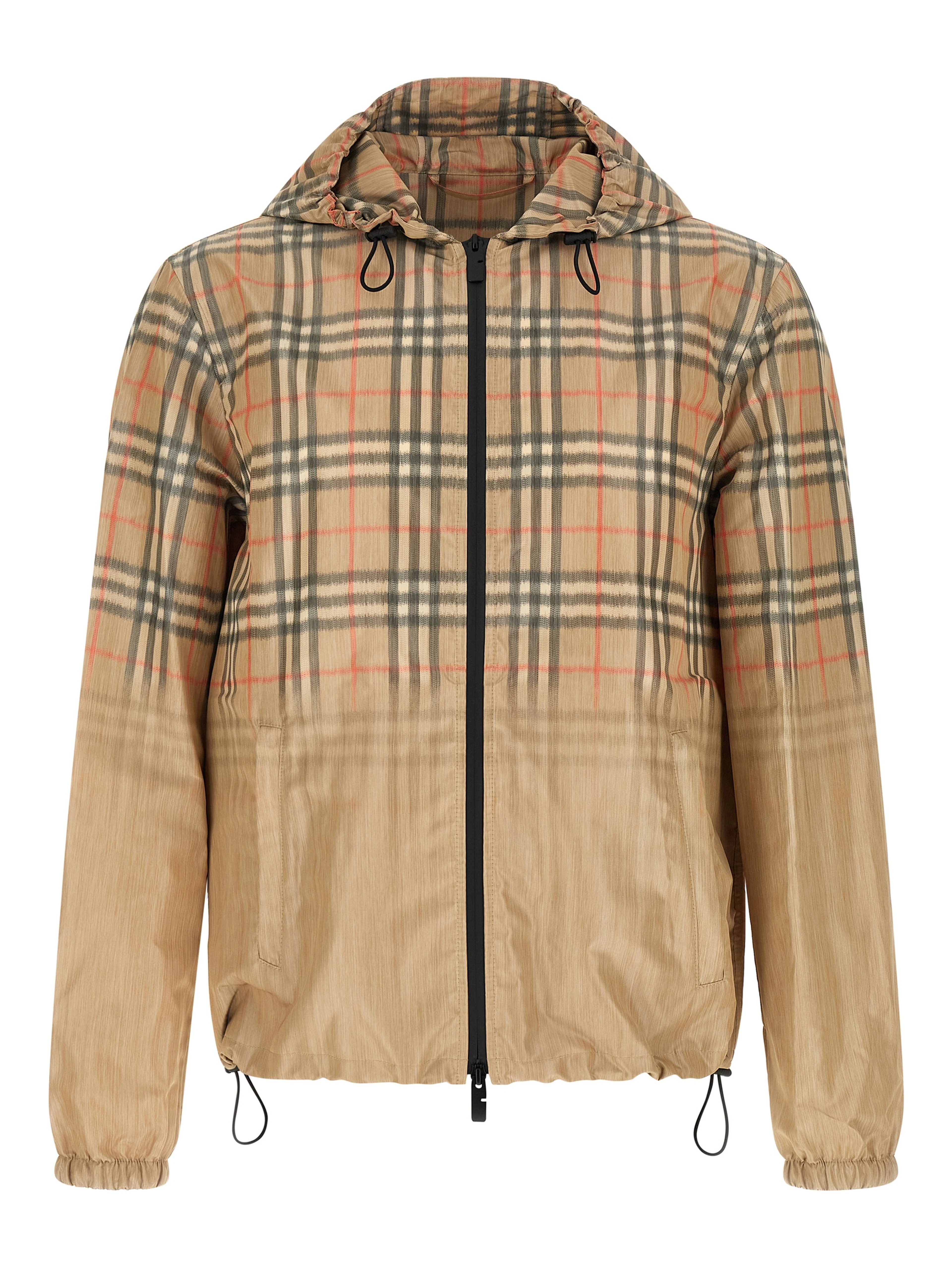 Beige Viscose Shell Jacket