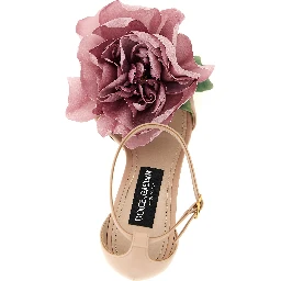 Multicolor Calfskin Stiletto Heel Sandals