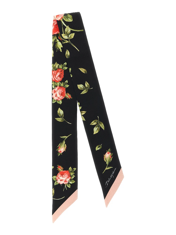Black Silk Foulard