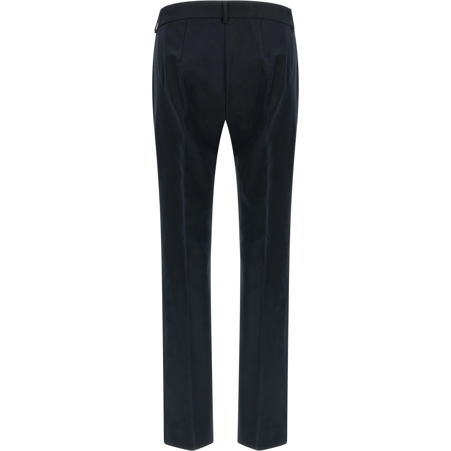 Blue Cotton Flared Pants