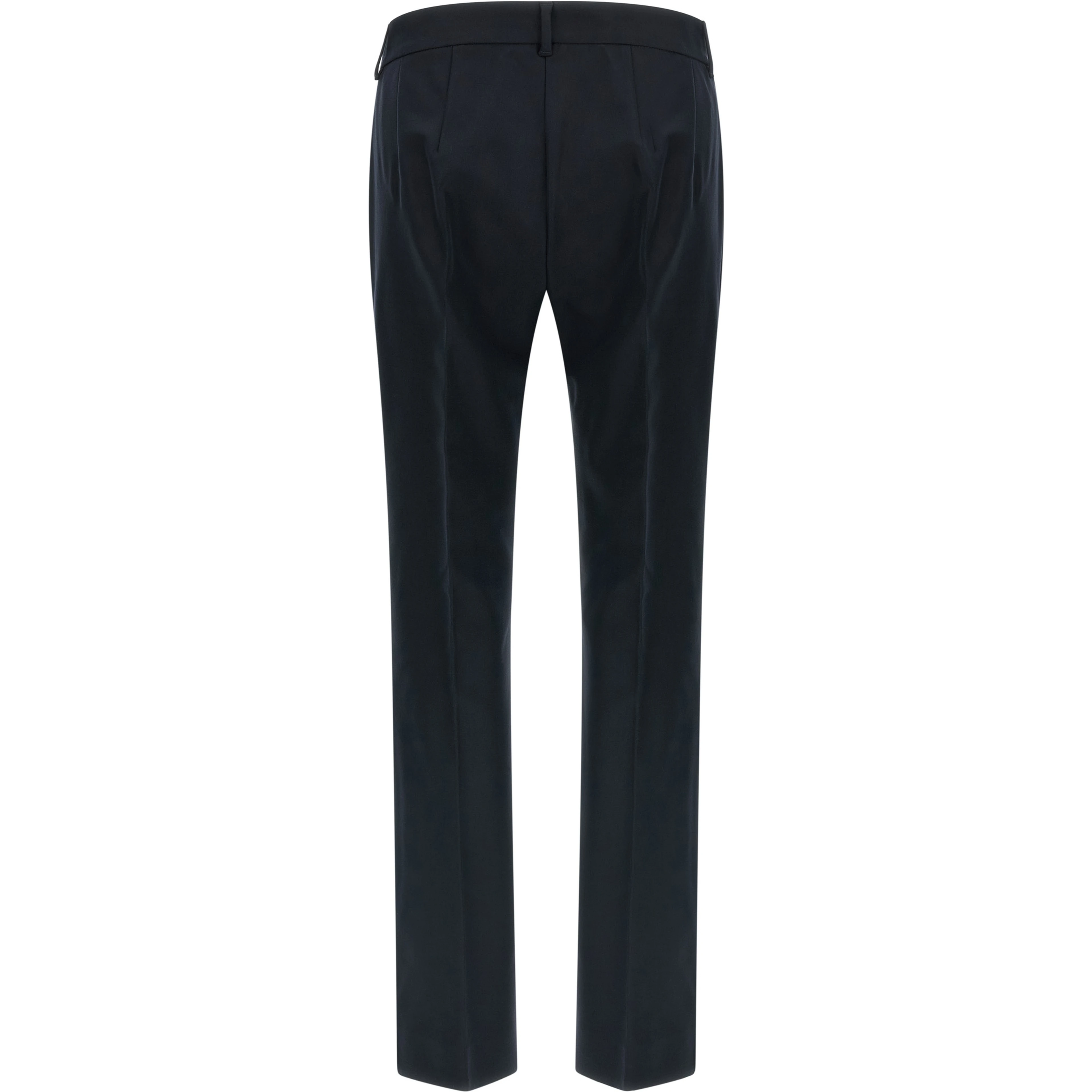 Blue Cotton Flared Pants