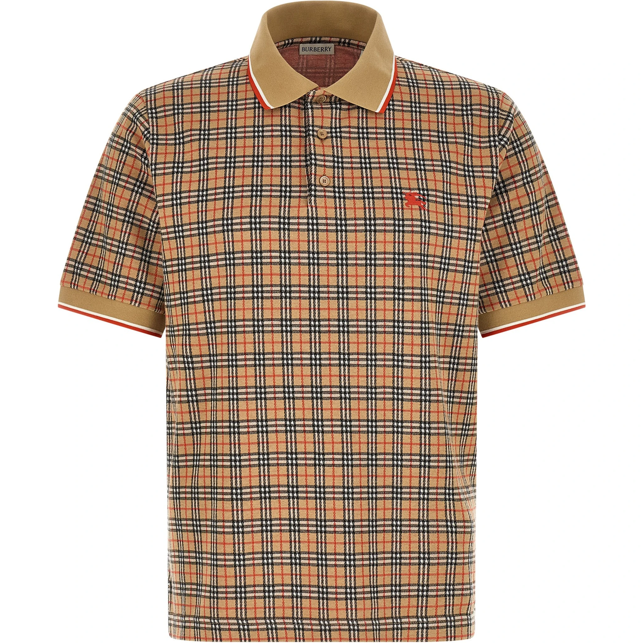 Beige Viscose Polo Shirt