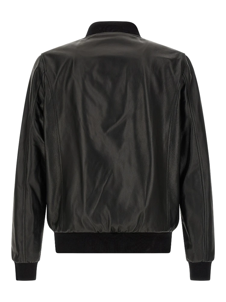 Black Lambskin Leather Jacket alternative