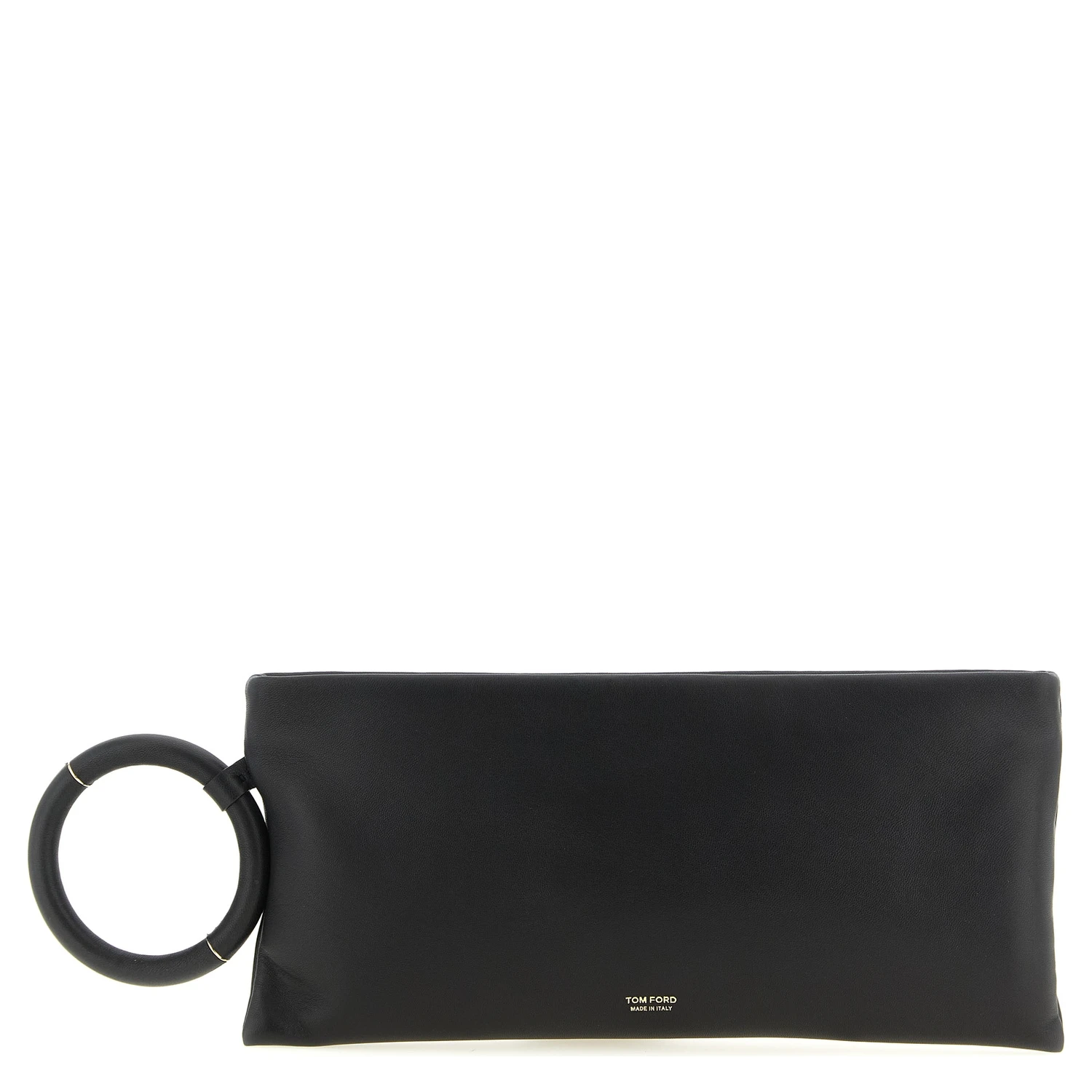 Black Lambskin Clutch Bag