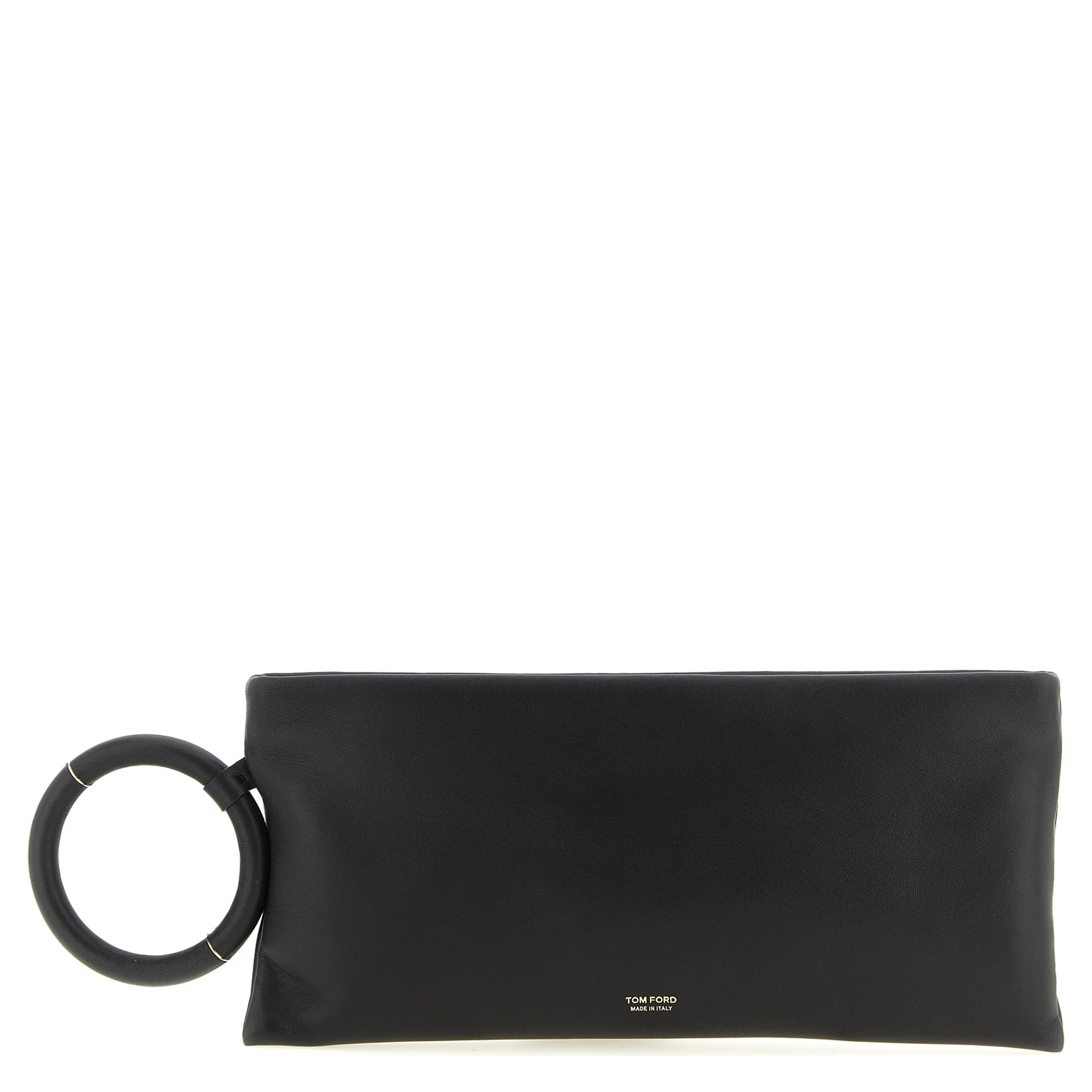 Black Lambskin Clutch Bag