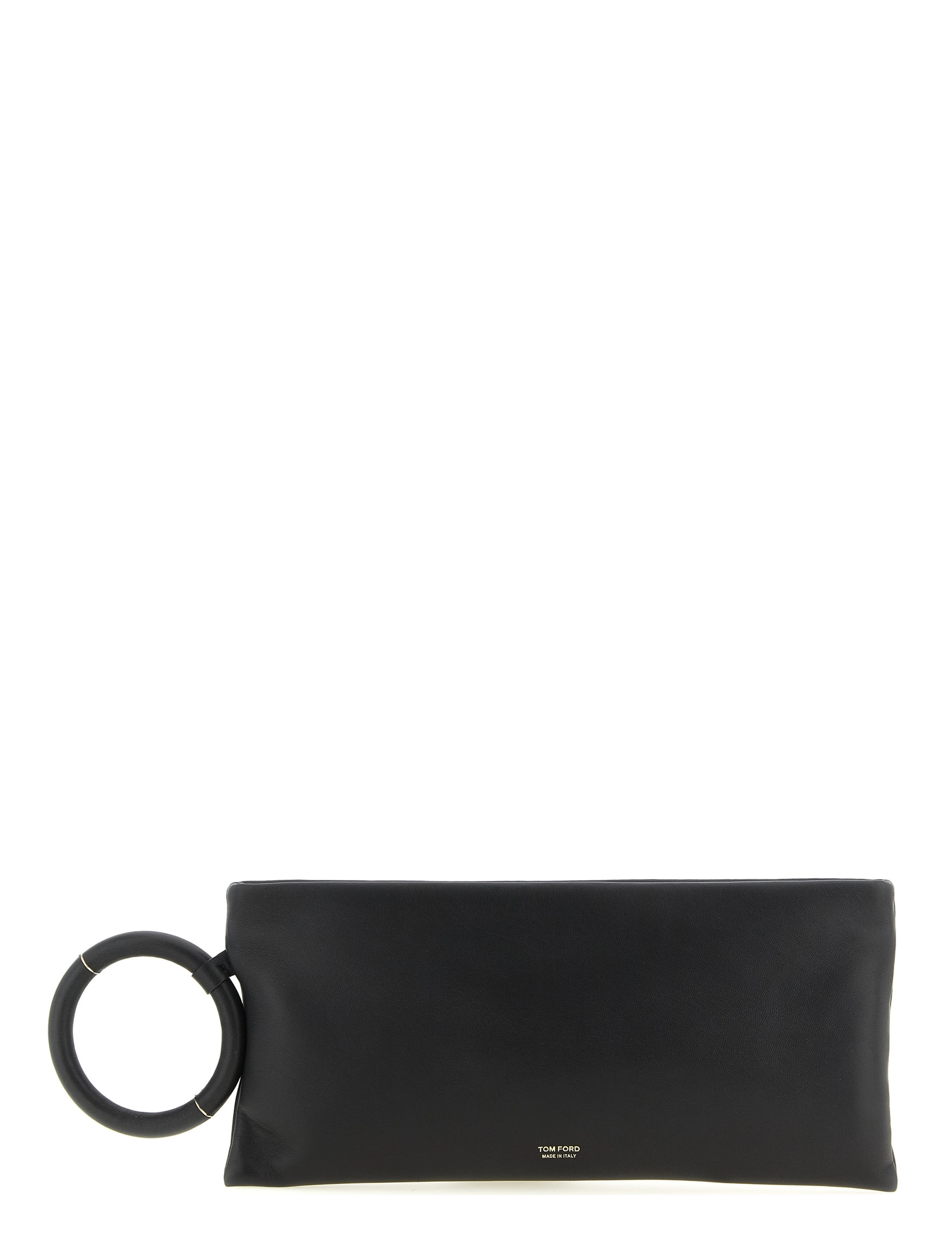 Black Lambskin Clutch Bag