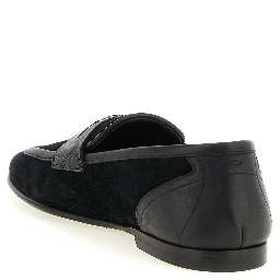 Black Calfskin Slip-On Loafers