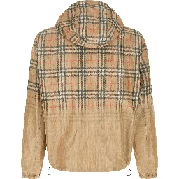 Beige Viscose Shell Jacket