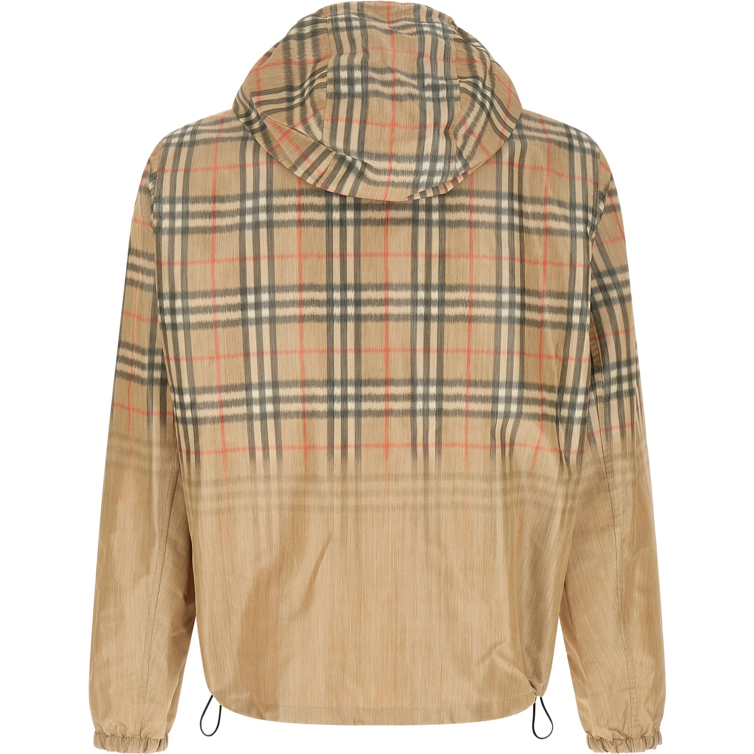 Beige Viscose Shell Jacket