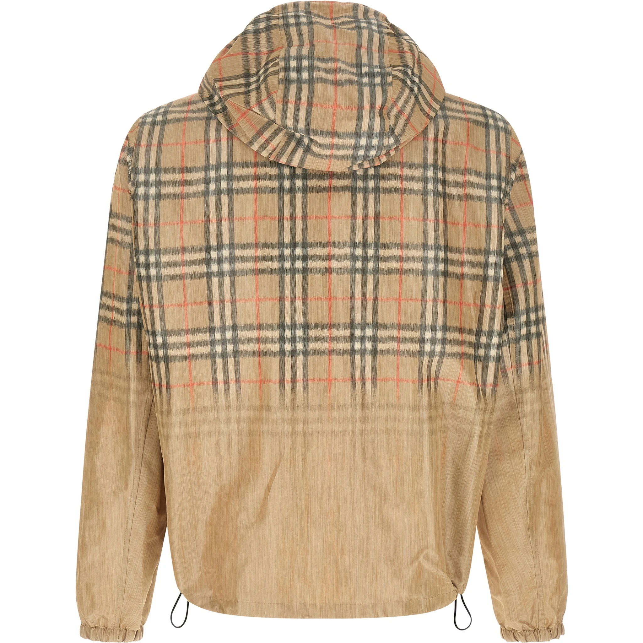 Beige Viscose Shell Jacket