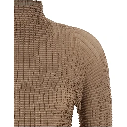 Beige Polyester Blouse