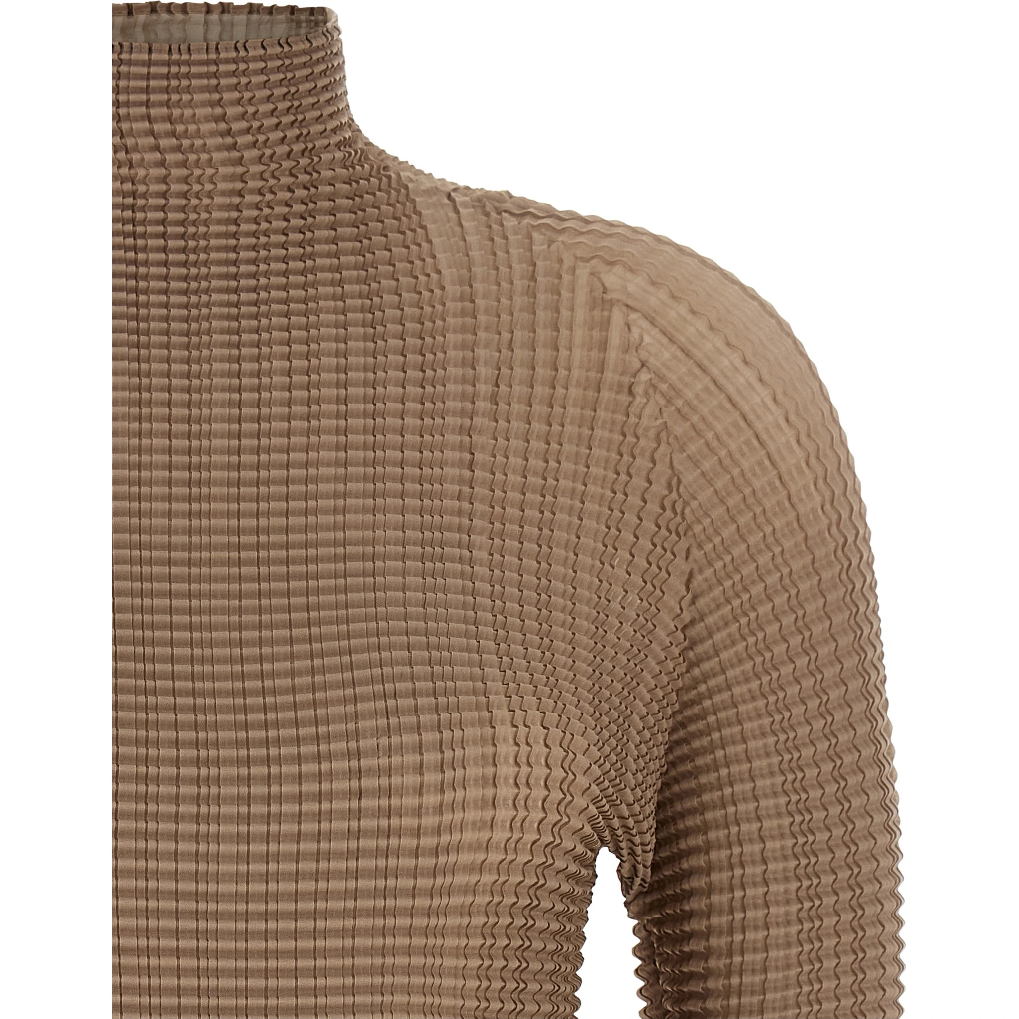 Beige Polyester Blouse