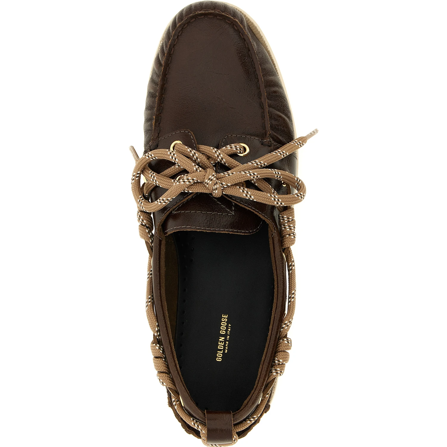 Brown Cowhide Slip-On Loafers